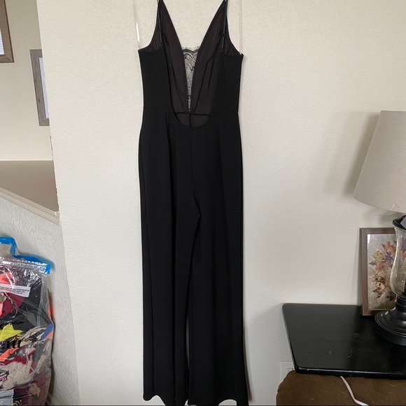 Black open back jumpsuit - Picture 5 of 5